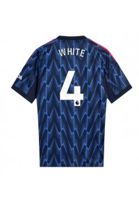 Arsenal Ben White #4 Jalkapallovaatteet Vieraspaita 2025-26 Lyhythihainen